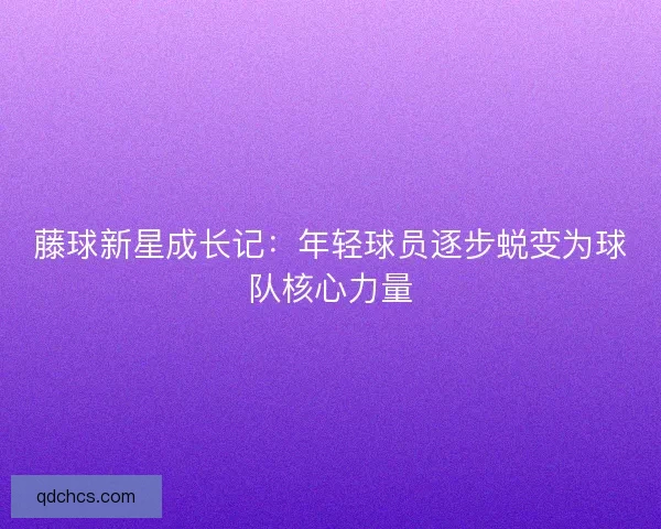 藤球新星成长记:年轻球员逐步蜕变为球队核心力量 藤球新星成长记:年轻球员逐步蜕变为球队核心力量